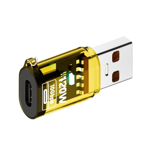Type-C to USB A Converter with Light USB-A Extender Clear Shell OTG Adapters