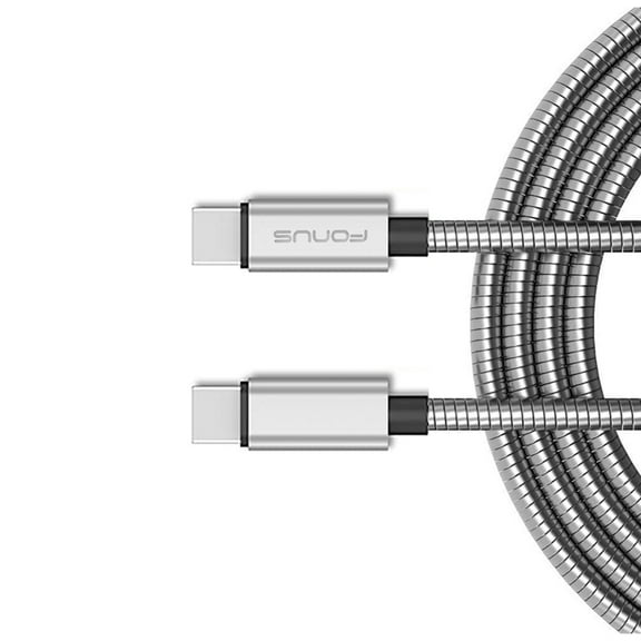 Type-C to USB-C 3ft Metal PD Cable for Cricket Outlast 5G, Ovation 3, Magic 2 5G - Charger Cord Power Wire Sync Long