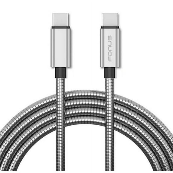 Type-C to USB-C 3ft Metal PD Cable for Google Pixel 5a 5G,5,4a,4,XL,5G Phones - Charger Cord Power Wire Sync Long Fast