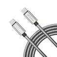 thumbnail image 1 of Type-C to USB-C 3ft Metal PD Cable for Motorola Razr Plus (2024) - Charger Cord Power Wire Sync Long, 1 of 1