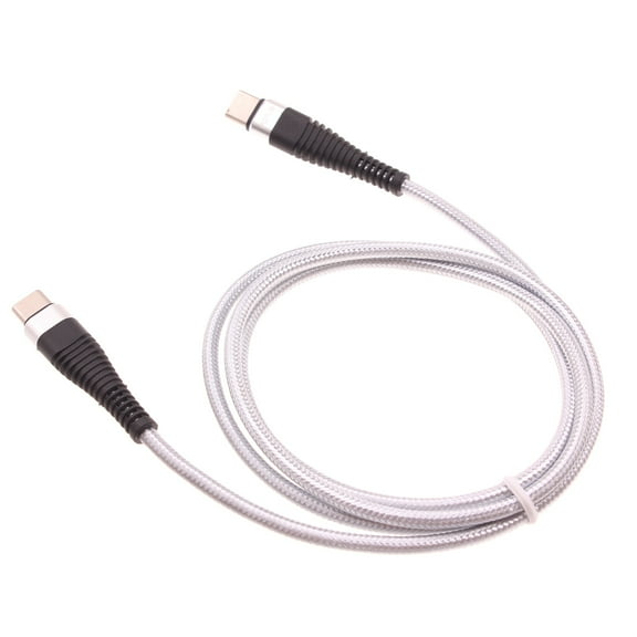 Type-C to USB-C 3ft PD Cable for CAT S62 Phone - Fast Charger Cord Power Wire Sync Braided Fast D2P