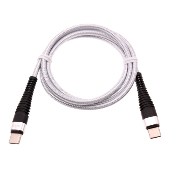 Type-C to USB-C 3ft PD Cable for Cricket Icon 6/5/4/3 - Fast Charger Cord Power Wire Sync Braided