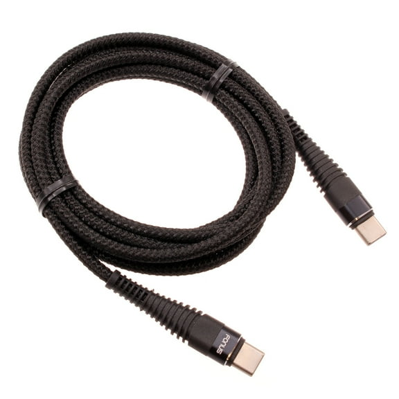 Type-C to USB-C 6ft PD Cable for Cricket Debut S3, Icon 6 - Charger Cord Power Wire Sync Braided for Cricket Debut S3, Icon 6