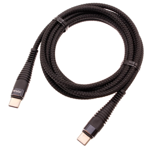 Type-C to USB-C 6ft PD Cable for Samsung Galaxy S24 FE - Charger Cord Power Wire Sync Braided for Galaxy S24 FE