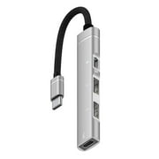 Type C to USB Adapter with Double USB2.0 Ports 1xType C Port Enhances Your Device Functionality and Connectivity
