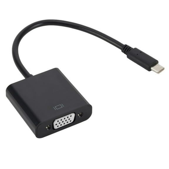 Type C to VGA Adapter Cable 15 Pin D Sub Female to Female Connector Cord Wire for Laptop PC Monitors Projector