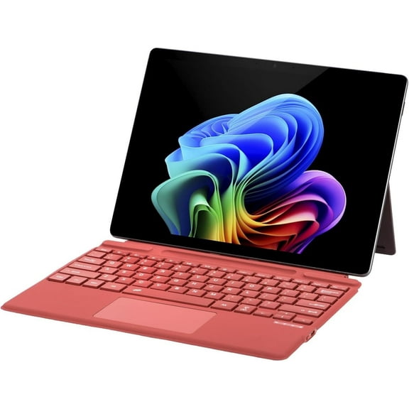 Type Cover for Microsoft Surface Pro 11 / Pro 10 / Pro 9 / Pro 8 / Pro X, 13 inch, Bluetooth Keyboard with Multi-Touch Trackpad Mouse, 7-Color Backlit, Ultra Slim & Pen Holder (Red)