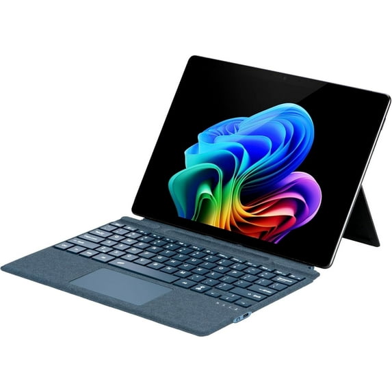 Type Cover for Microsoft Surface Pro 11 / Pro 10 / Pro 9 / Pro 8 / Pro X, 13 inch, Bluetooth Keyboard with Multi-Touch Trackpad Mouse, 7-Color Backlit, Ultra Slim & Pen Holder (Blue)