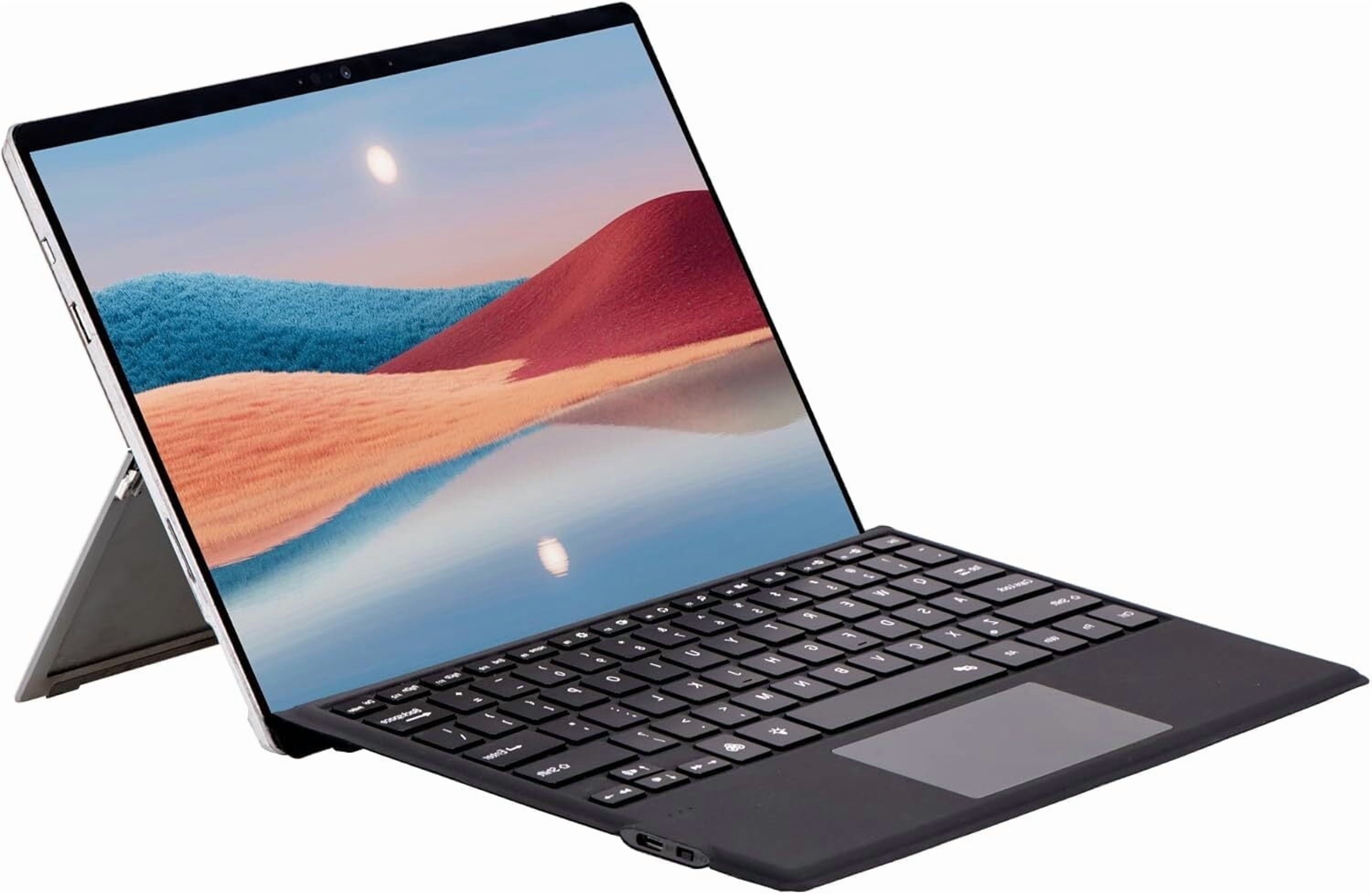 Type Cover for Microsoft Surface Pro 7+/Pro 7/Pro 6/Pro 5/Pro 4/Pro 3, Bluetooth Keyboard with Multi-Touch Trackpad, Ultra Slim--Black With Backlit