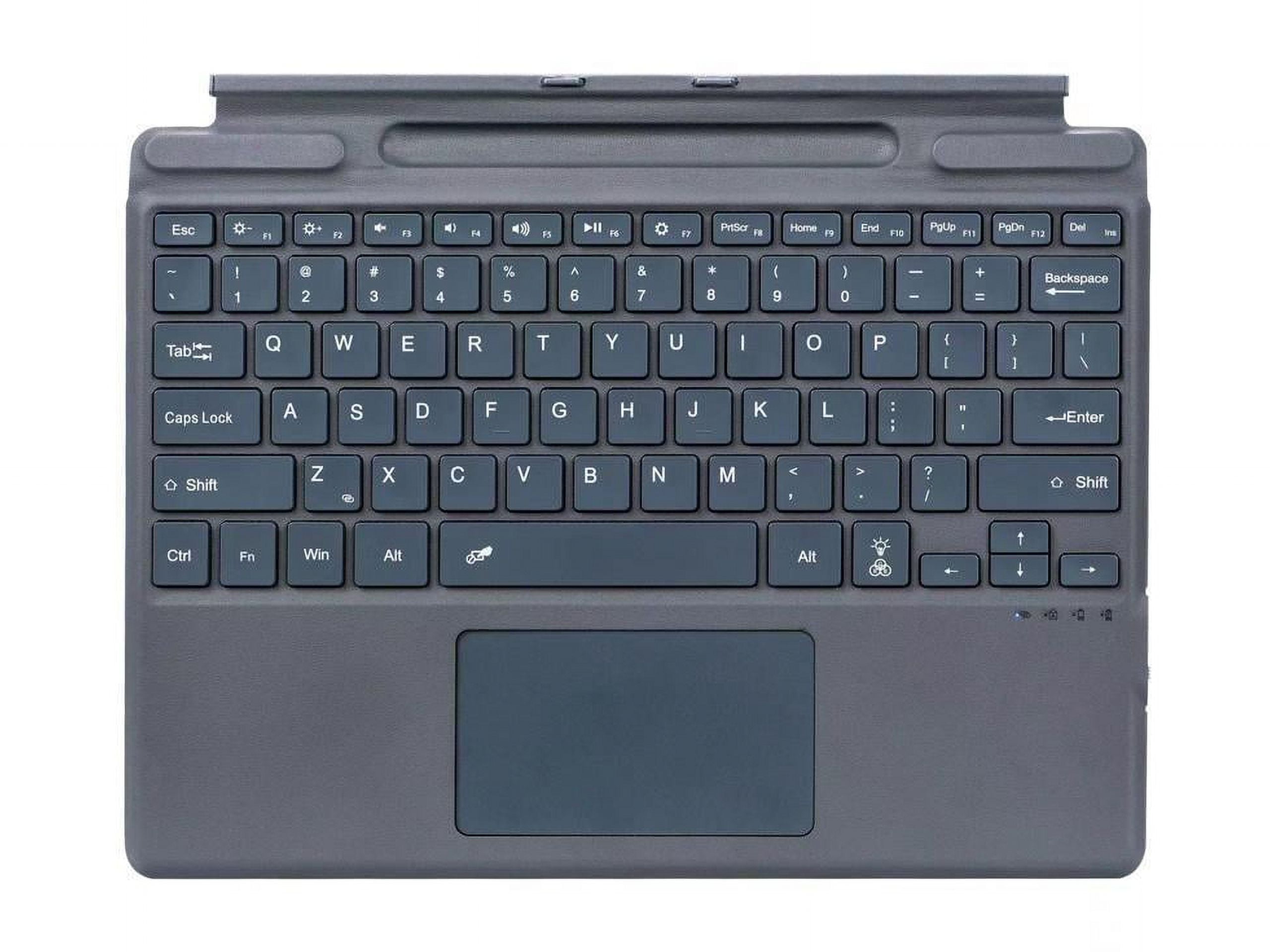 Type Cover for 13 inch Microsoft Surface Pro 10 / Pro 9 / Pro 8 / Pro X Portable Bluetooth Wireless Keyboard with Touchpad / Pencil Holder