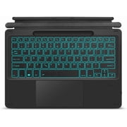Type Cover for 13 inch Microsoft Surface Pro 9 / Pro 8 / Pro X, Wireless Thin Bluetooth Keyboard with Trackpad, 7 Colors Backlit, Pencil Holder