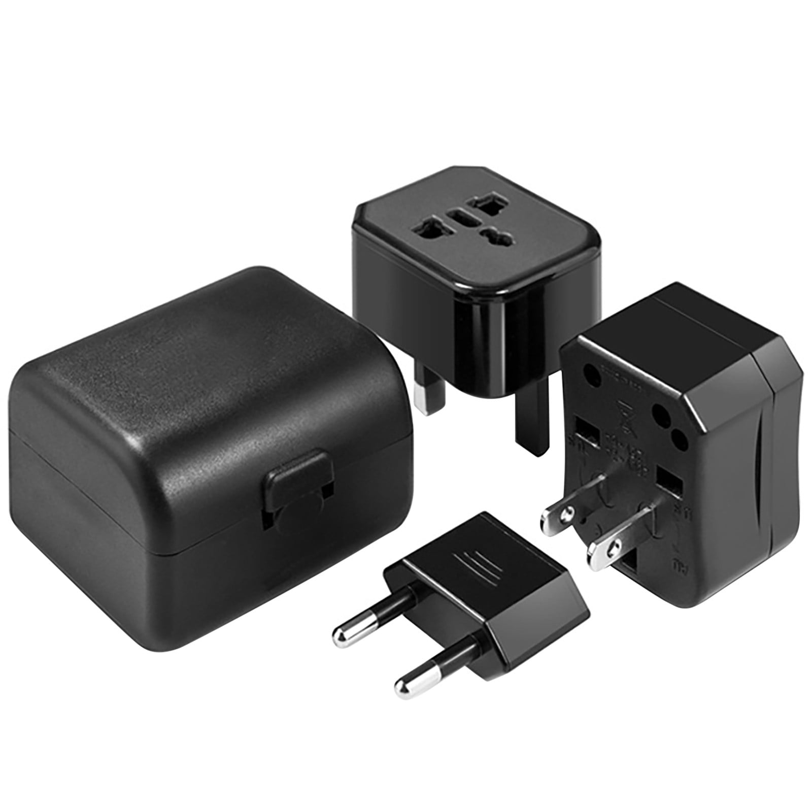 Type F Adapter 3 In 1 Global 5 Pcs Travel Adapter Plug Universal Travel ...