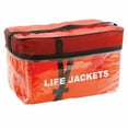 thumbnail image 1 of Type II Keyhole Life Vest with Clear Bag, Orange - Adult Unisex, Pack of 4, 1 of 1