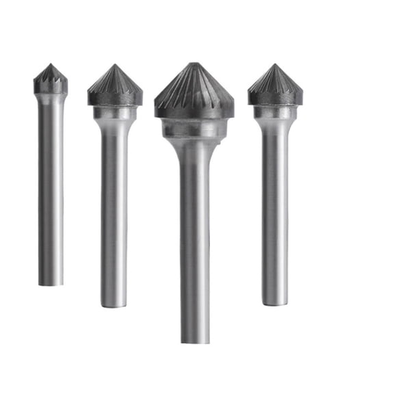 Type K Rotary Burrs 6mm Shank Single Cut Carbide Burr Bit Rotary Milling Cutter Rotary File Fit For Metal Woodworking Tool