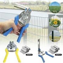 Type M Nail Ring Pliers Kit with 600 M Clips for Heavy-Duty Wire Fencing, Upholstery Projects, and Secure Animal Enclosures, Ergonomic Automatic Fastening Tool for DIY Builders and FAJHHA