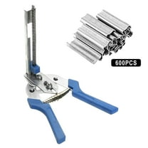 Type M Nail Ring Pliers Kit With 600pcs M Clips For Fence Fastening, Upholstery Installation, Animals Cages