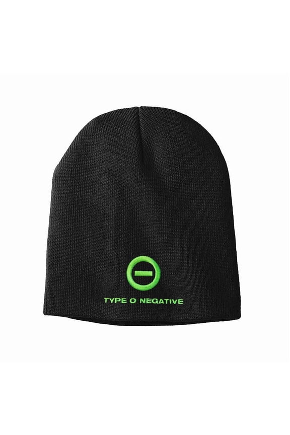 Type O Negative Logo Embroidered Beanie Black | Officially Licensed Merchandise