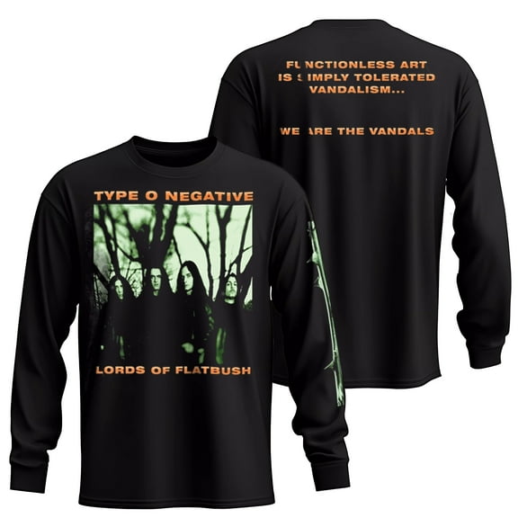 Type O Negative Men's October Rust Long Sleeve T-Shirt Black Large | Officially Licensed Merchandise