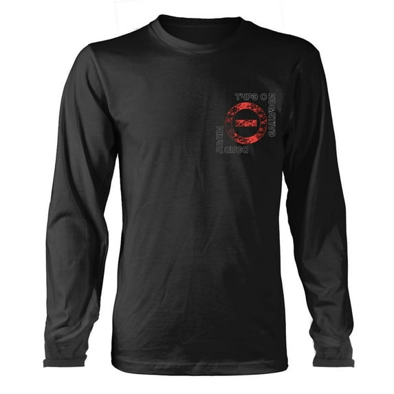 Type O Negative T Shirt Red Rasputin Band Logo Official Mens Black Long Sleeve