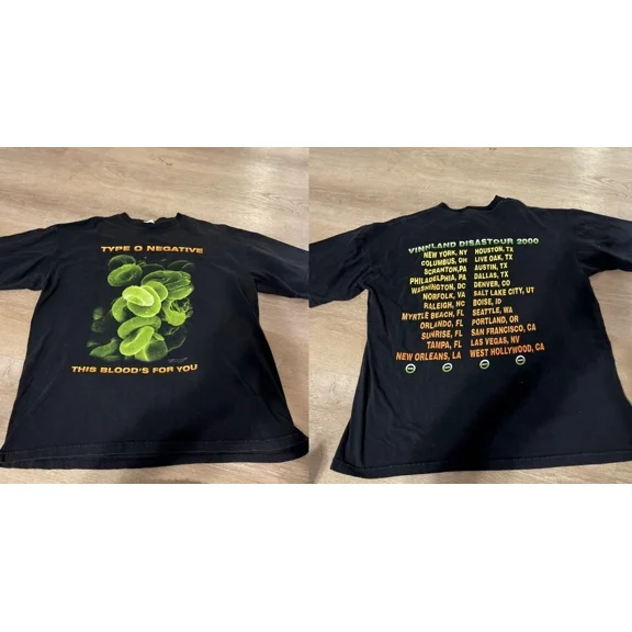 Type O Negative This Blood For You Tour T Shirt Full Size S-5XL
