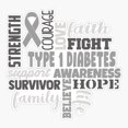 thumbnail image 1 of Type One Awareness Support Sticker, 1 of 4