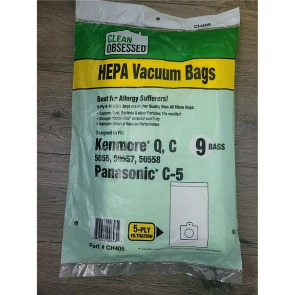 Type QC Vacuum Bag - 9 Count - Pack of 50