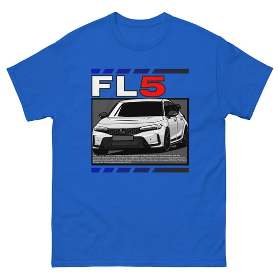 Type R FL5 hatchback import t-shirt (Royal, S)