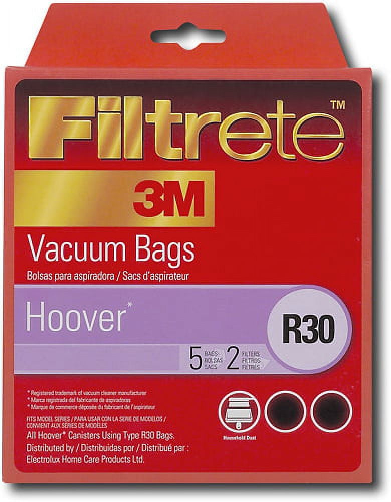 Type R30 Hoover Vacuum Cleaner Replacement Bag (5 Pack) by 3M