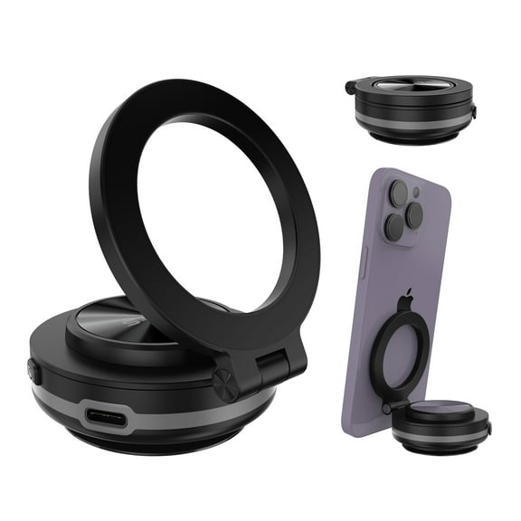 TYPE S Powered Vacuum Suction Phone Holder with Magnetic Mount, Automatic Pressure Detection, Automatic Suction Adjustment, PH535051