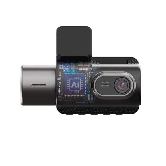 Type S T401 4K Dual View Dash Cam with AI Driver Assistance and in-Car Surveillance Camera, AI-Powered Lane, Car, Pedestrian Recognition