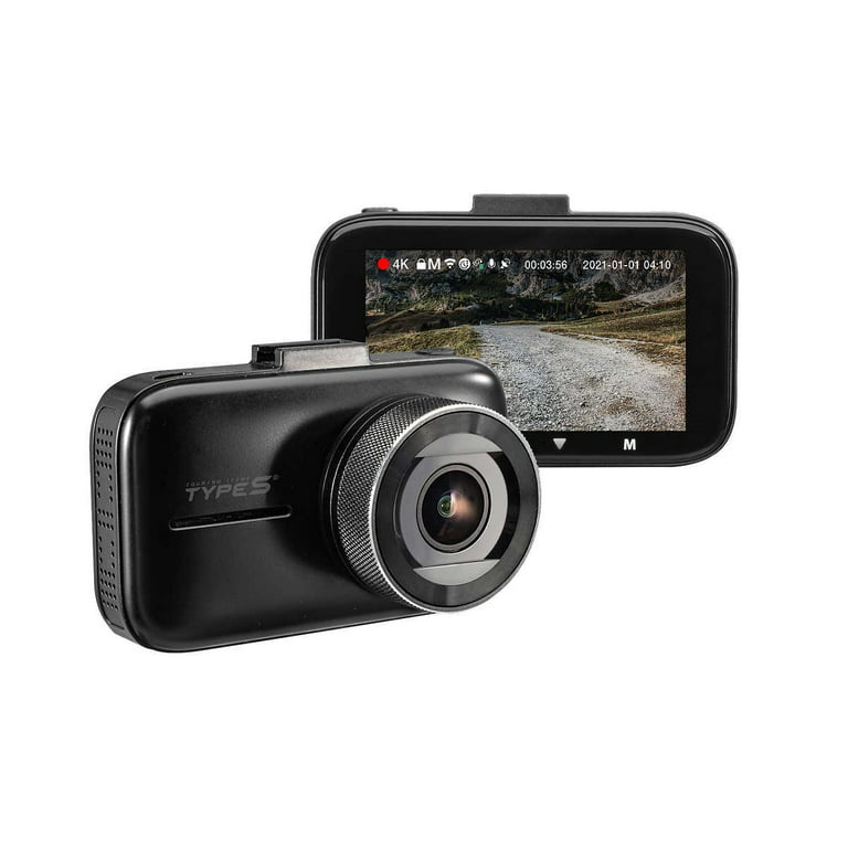 Type S Ultra HD 4K Dash Cam - Recording, Day or Night - Wireless view and  Download via the App.