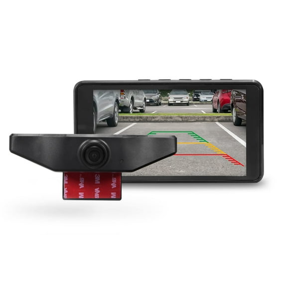 Type S | Vehicle Backup Cameras Kit with 5" Camera, Wireless Back up Cam, HD 1080p, 110 Wide Angle Camera, Waterproof, Night Vision, DIY Grid Lines, Rear View License Plate Reverse Camera for Truck