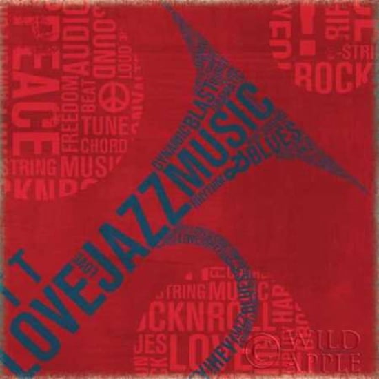 Type Trumpet Square Canvas Art - Michael Mullan (24 x 24)