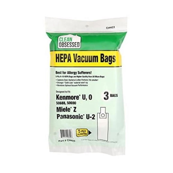 Type UO Vacuum Bag - 3 Count - Pack of 50