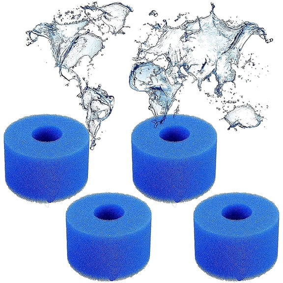Type VI Sponge Cartridge, Type VI Spa Filter and Hot Tub Filter for Bestway Spa Replacement Filters Filter Pump (Pack of 4)