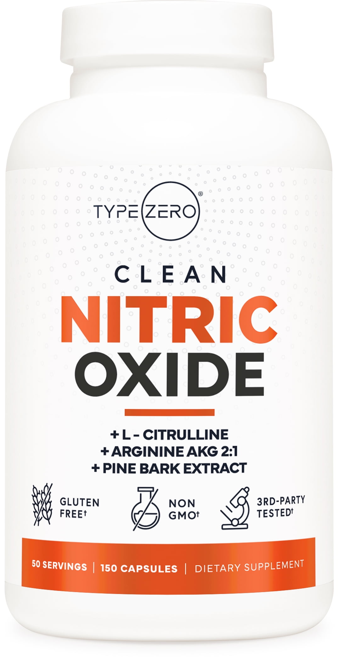 Type Zero Nitric Oxide 6X Booster, 150 Veggie Caps - Natural