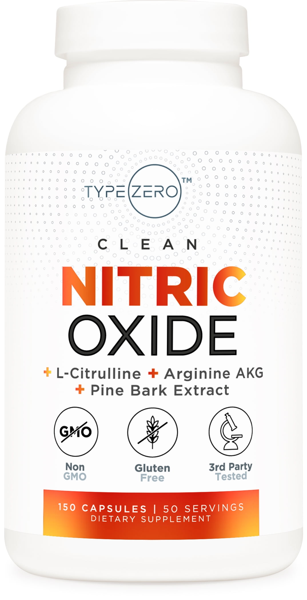 Type Zero Nitric Oxide 6X Booster, 150 Veggie Capsules Natural