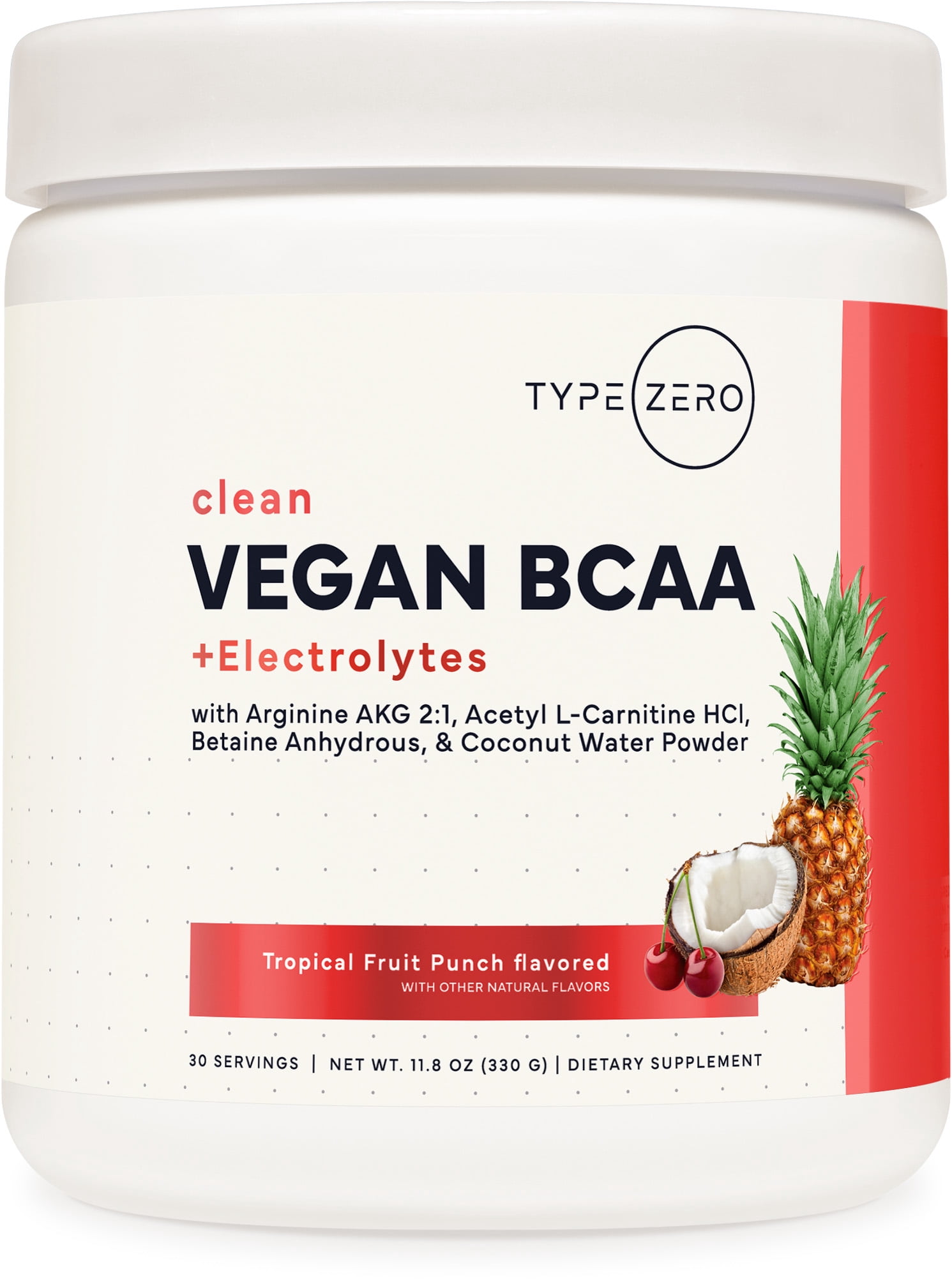 Type Zero Ultra Clean Vegan BCAA Powder + Electrolytes (Tropical Punch | 6G)