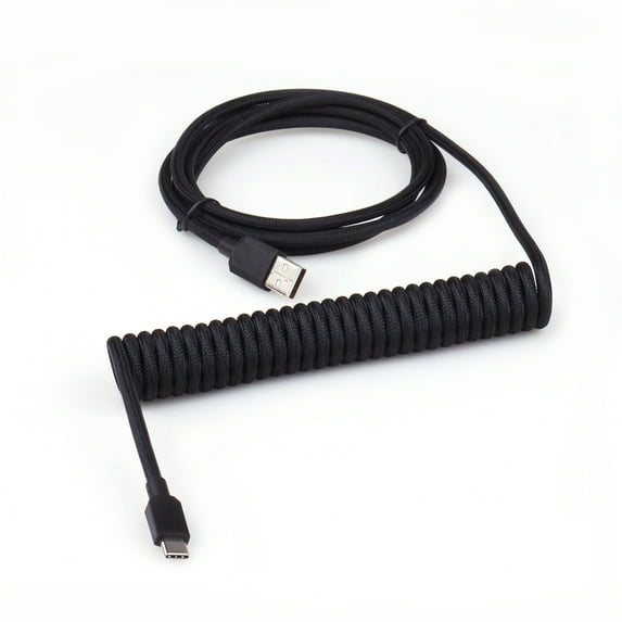 Type c Spring Spiral Usb Cable Mechanical Keyboard Coiled Cable Coiled Type c Usb Mechanical Cable
