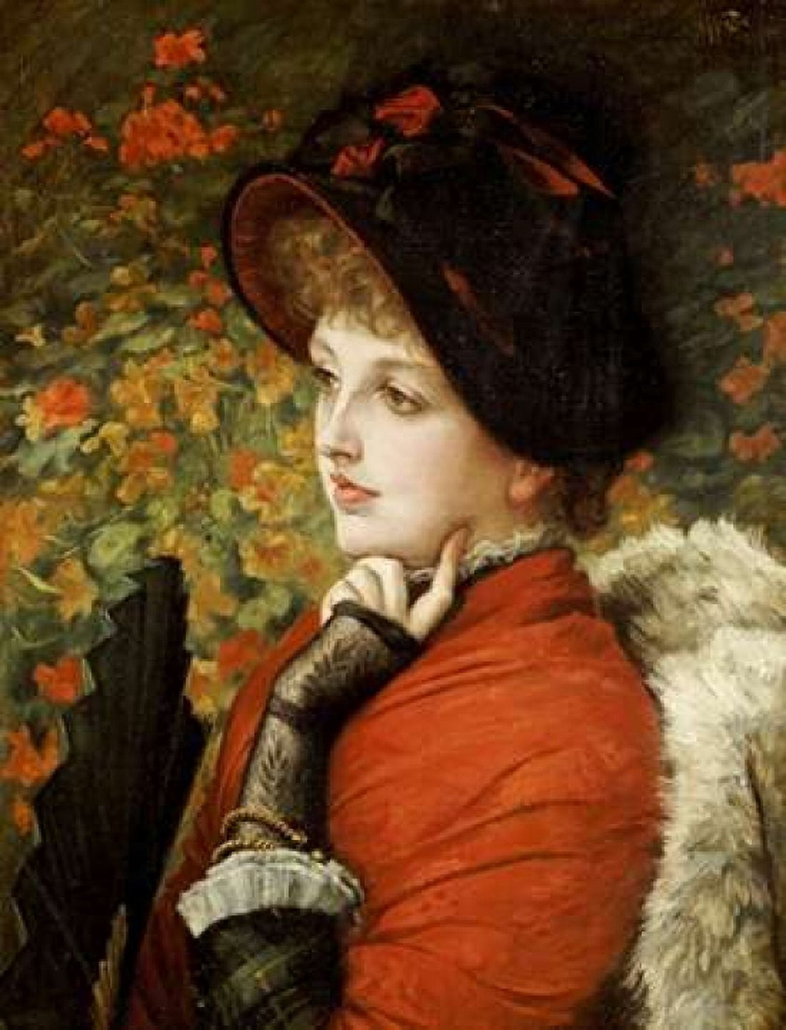 Type of Beauty Canvas Art - James Jacques Tissot (22 x 28)