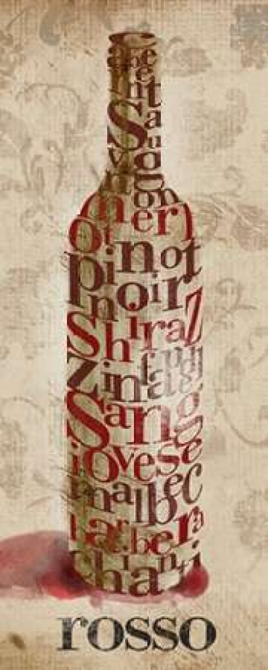 Type of Wine I Canvas Art - SD Studio (24 x 48)