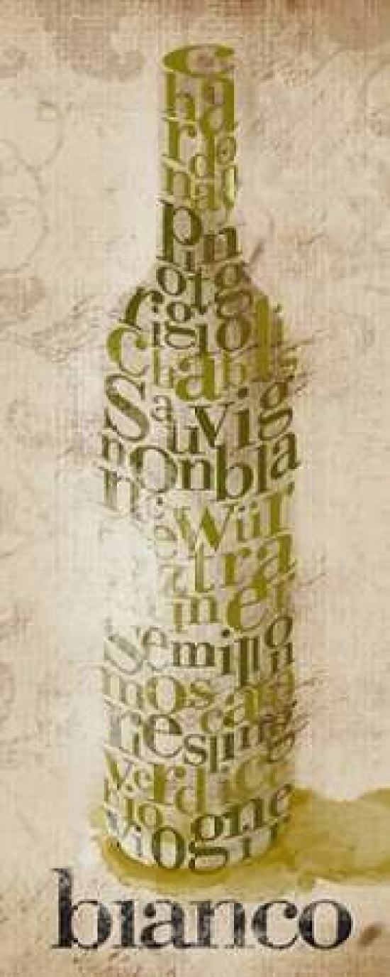 Type of Wine II Canvas Art - SD Studio (24 x 48)