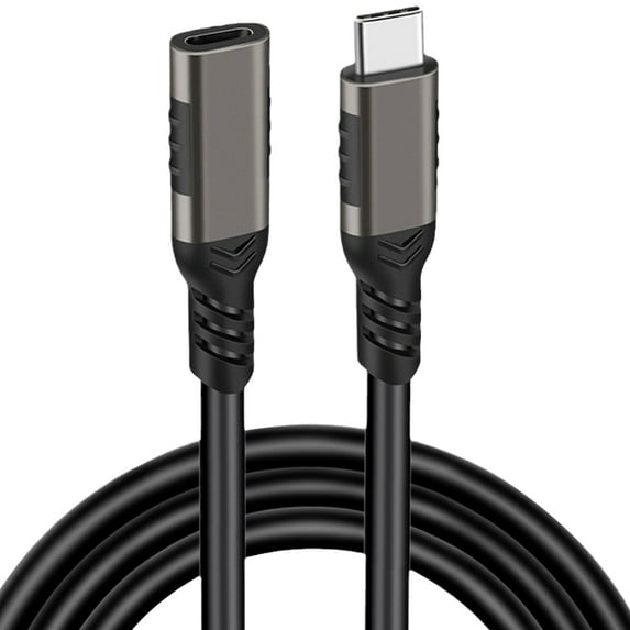 TypeC 3.2 Gen2 Male to Female Extension Cable 5A 100W USB C Extenders Data Wire