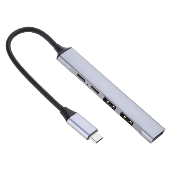 TypeC Hub USB Docking Station with 4 in 1 Design Support PD60W 10Gbps Data HUB Dock Aluminum Alloy for Type C Devices