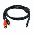 thumbnail image 1 of TypeC to 2 RCA Cable,UsbC Male to Two RCA Male Converter, 1 of 20