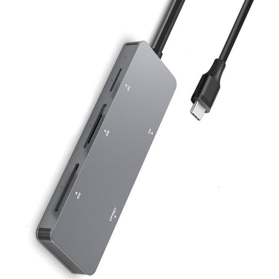 Aluminum Alloy TypeC3.0 Card Reader Supports CFasts CFXD SDTF with 5Gbps Speed
