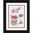 thumbnail image 1 of TypeLike 11x14 Black Ornate Wood Framed with Double Matting Museum Art Print Titled - Paris II, 1 of 4