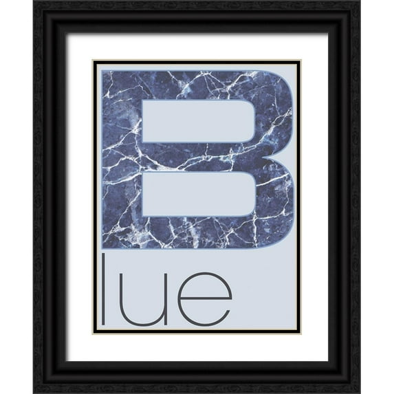 TypeLike 12x14 Black Ornate Wood Framed with Double Matting Museum Art Print Titled - RGB - light - 03