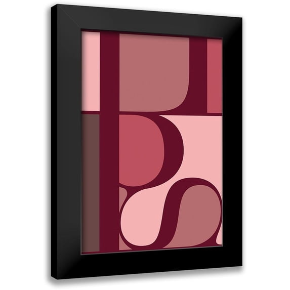 TypeLike 17x24 Black Modern Framed Museum Art Print Titled - Lips