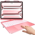 thumbnail image 1 of typecase Keyboard Case for iPad Pro 13"(M5/M4, 2025/2024), iPad Air 13"(M4/M3/M2, 2026/2025/2024), Pro 12.9"(3rd-6th Gen), Trackpad, 11-Color Backlit, 360 Rotatable with Pencil Holder - Rose Gold, 1 of 8